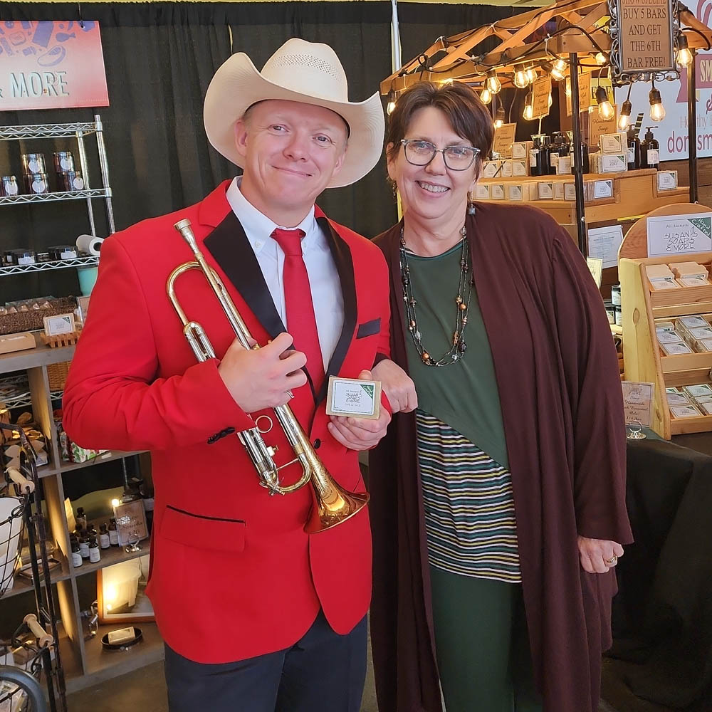 cowboy bugler at the Texas State Fair