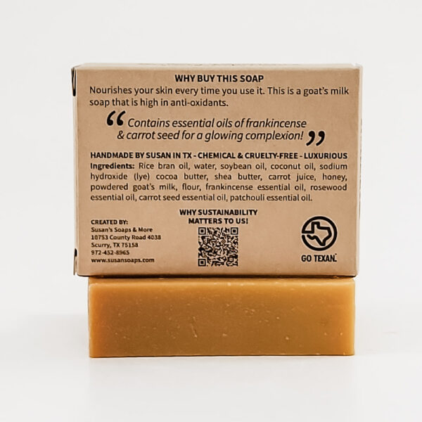 Carrot Seed Complexion Bar Box Back