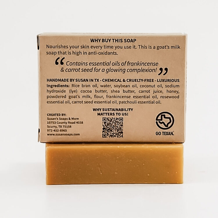 Carrot Seed Complexion Bar Box Back