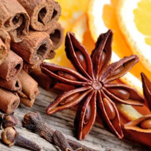 cinnamon, orange and cloves