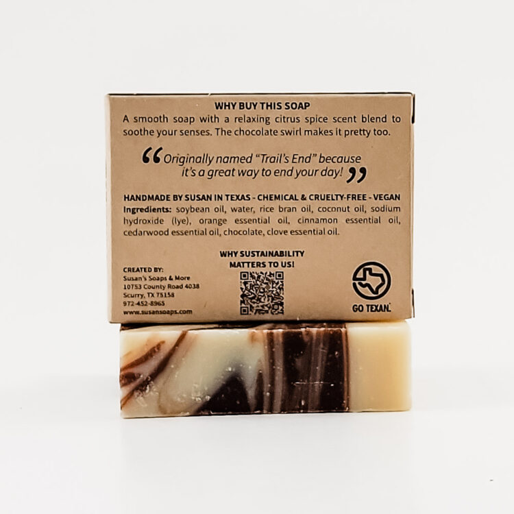 Cinnamon Spice Soap Box Back