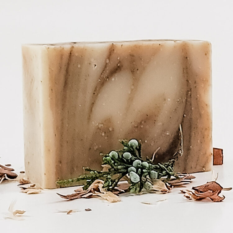 Fir & Cedar Soap unboxed