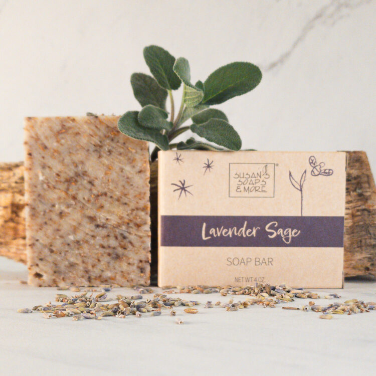 Lavender Sage Soap and Box