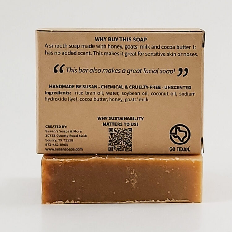 Milk & Honey Soap Box Back