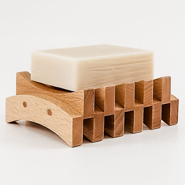 Patchouli Soap on Wooden Soap Dish