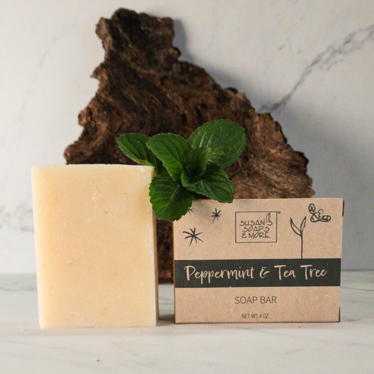 Peppermint and Tea Tree Soap with Box