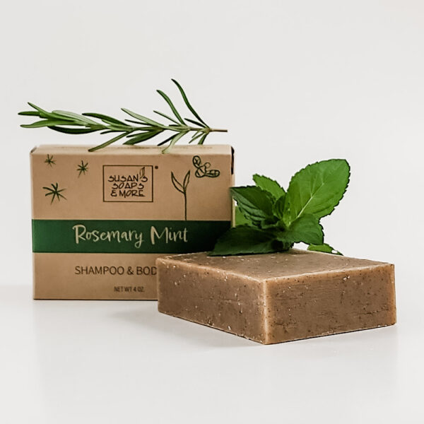 Rosemary Mint Shampoo & Body Bar with Box