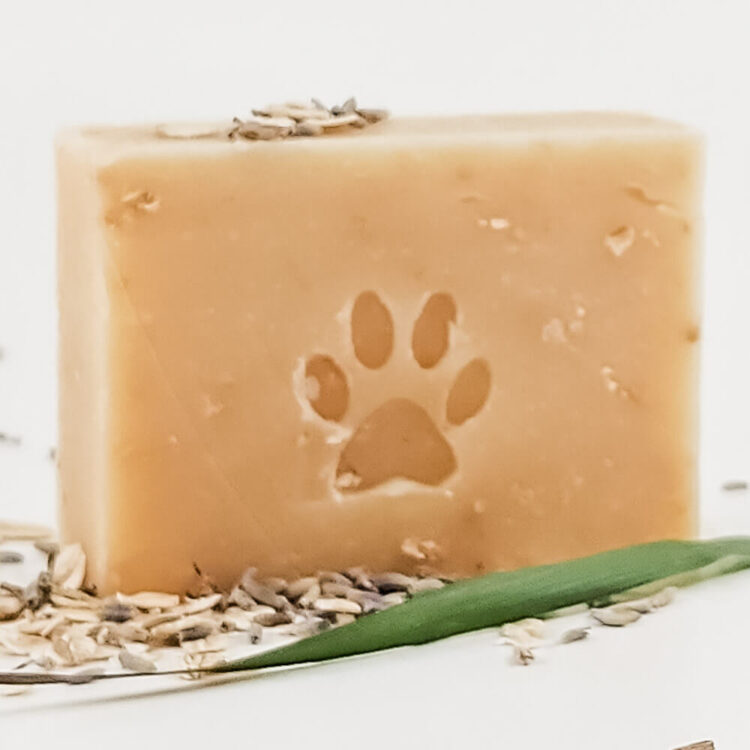 Dog Shampoo Bar Unwrapped