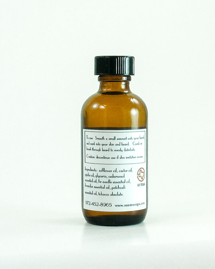 Beard Oil Back Label - Perez's Pick