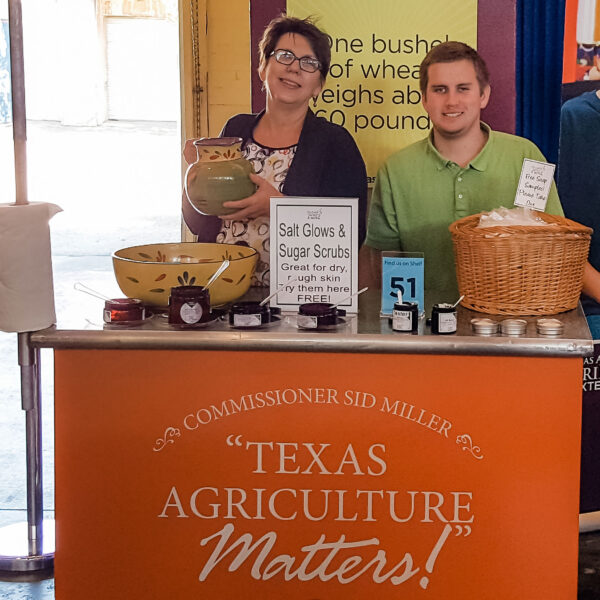 Susan and Andrew sampling at the State Fair of Texas