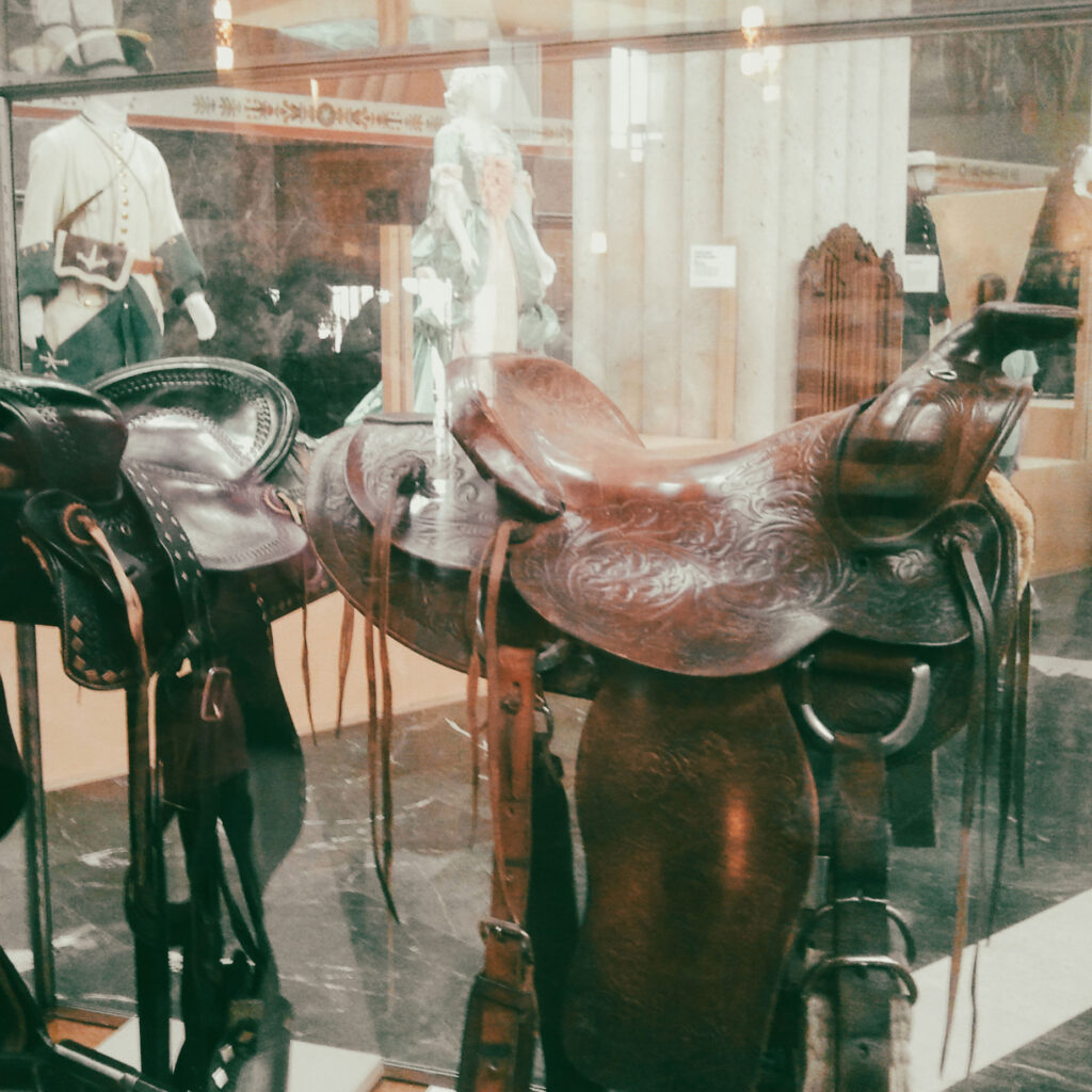 Saddles Display at Texas State Fair