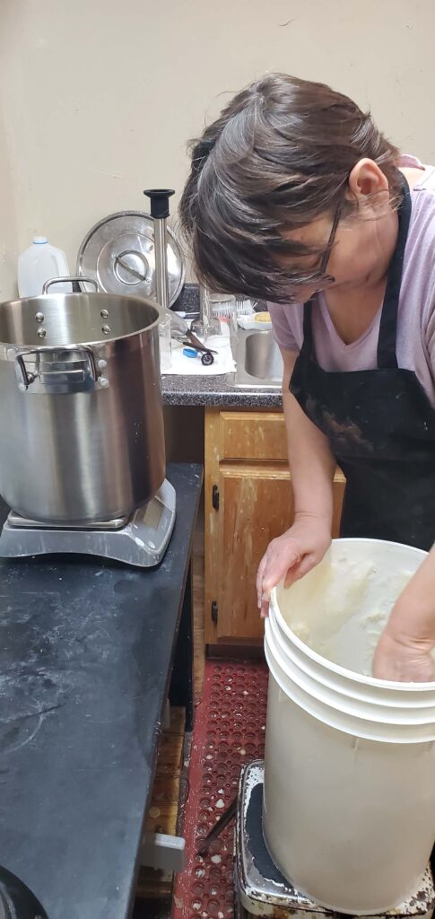 Susan Making Natural Soap