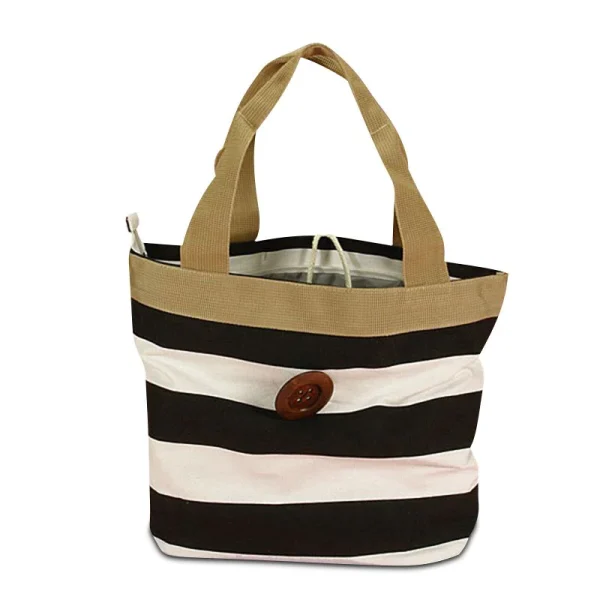 Canvas Tote in Black & White