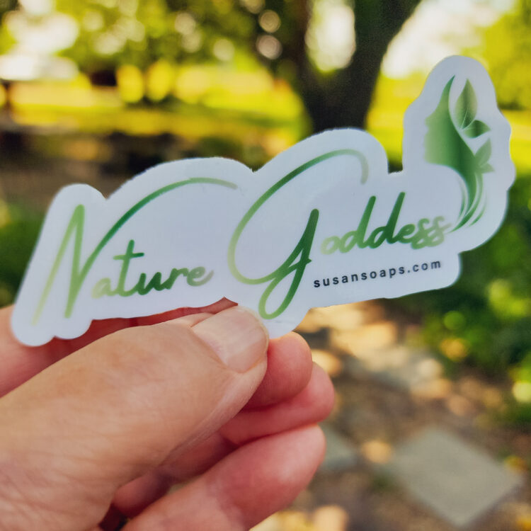 Holding a Nature Goddess Sticker