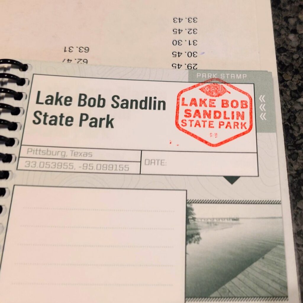 Stamp from Lake Bob Sandlin State Park
