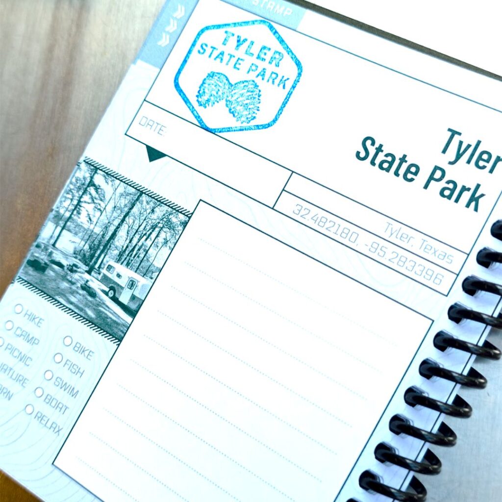 Tyler State Park Passport Book Stamp