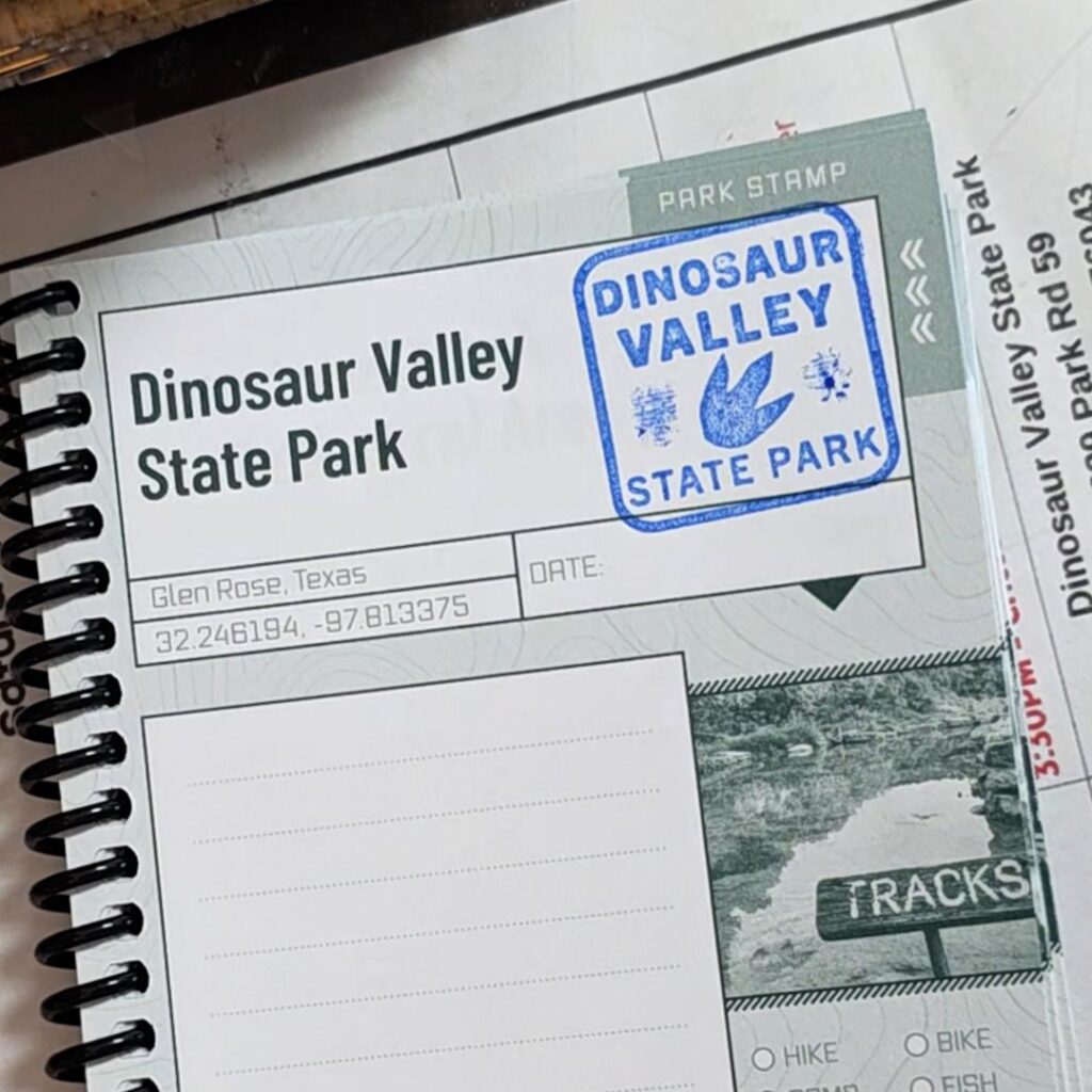 Dinosaur Valley State Park Stamp