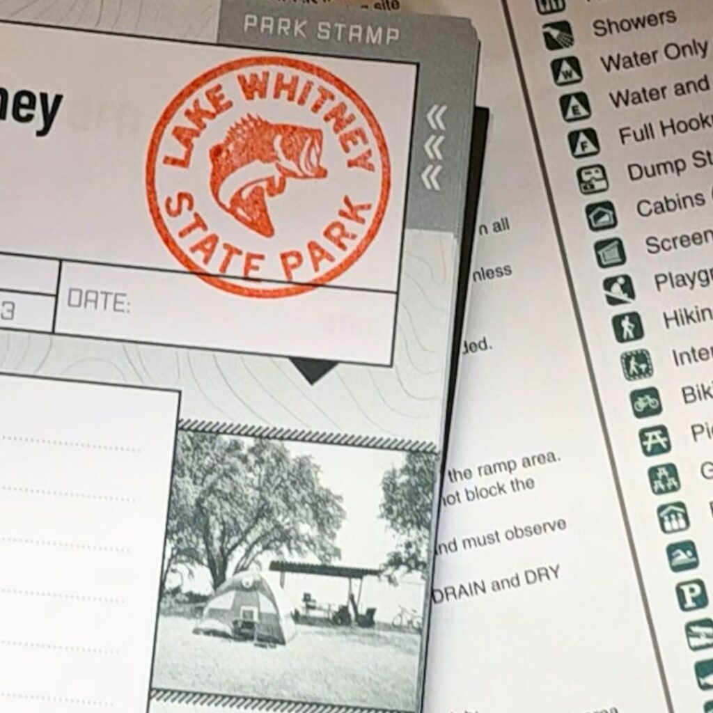 Lake Whitney State Park Stamp