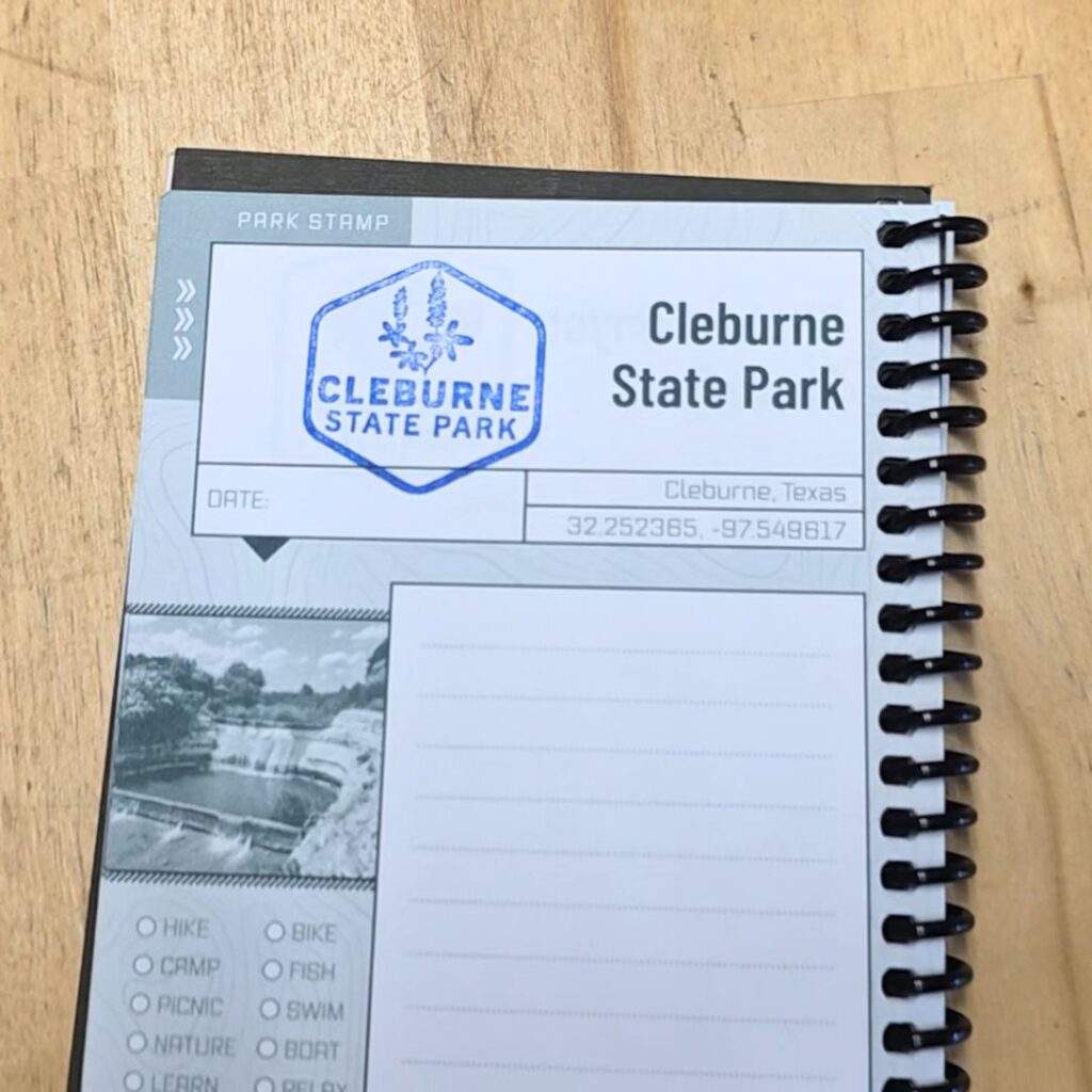 Cleburne State Park Passport Stamp
