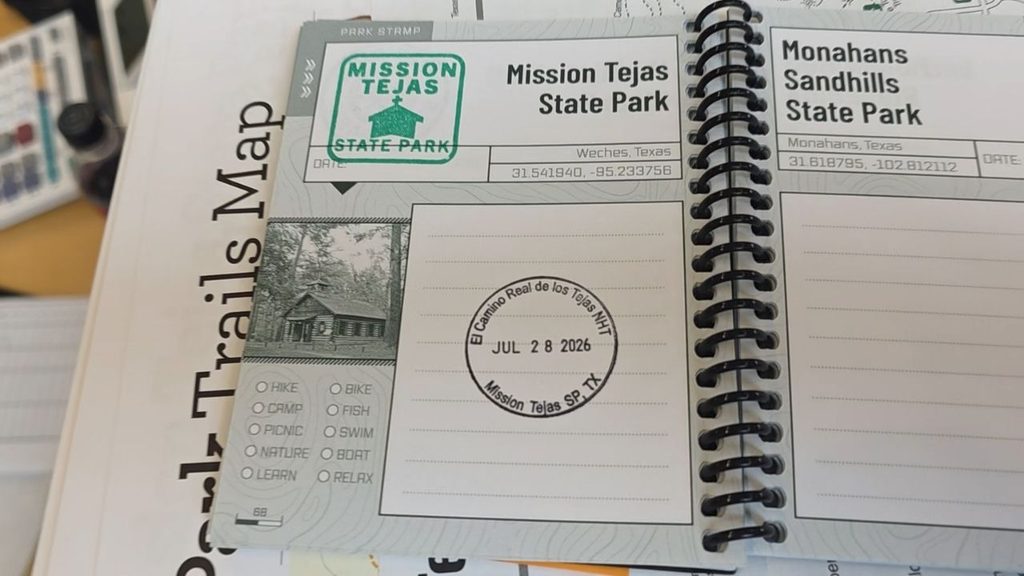 Mission Tejas State Park Stamp